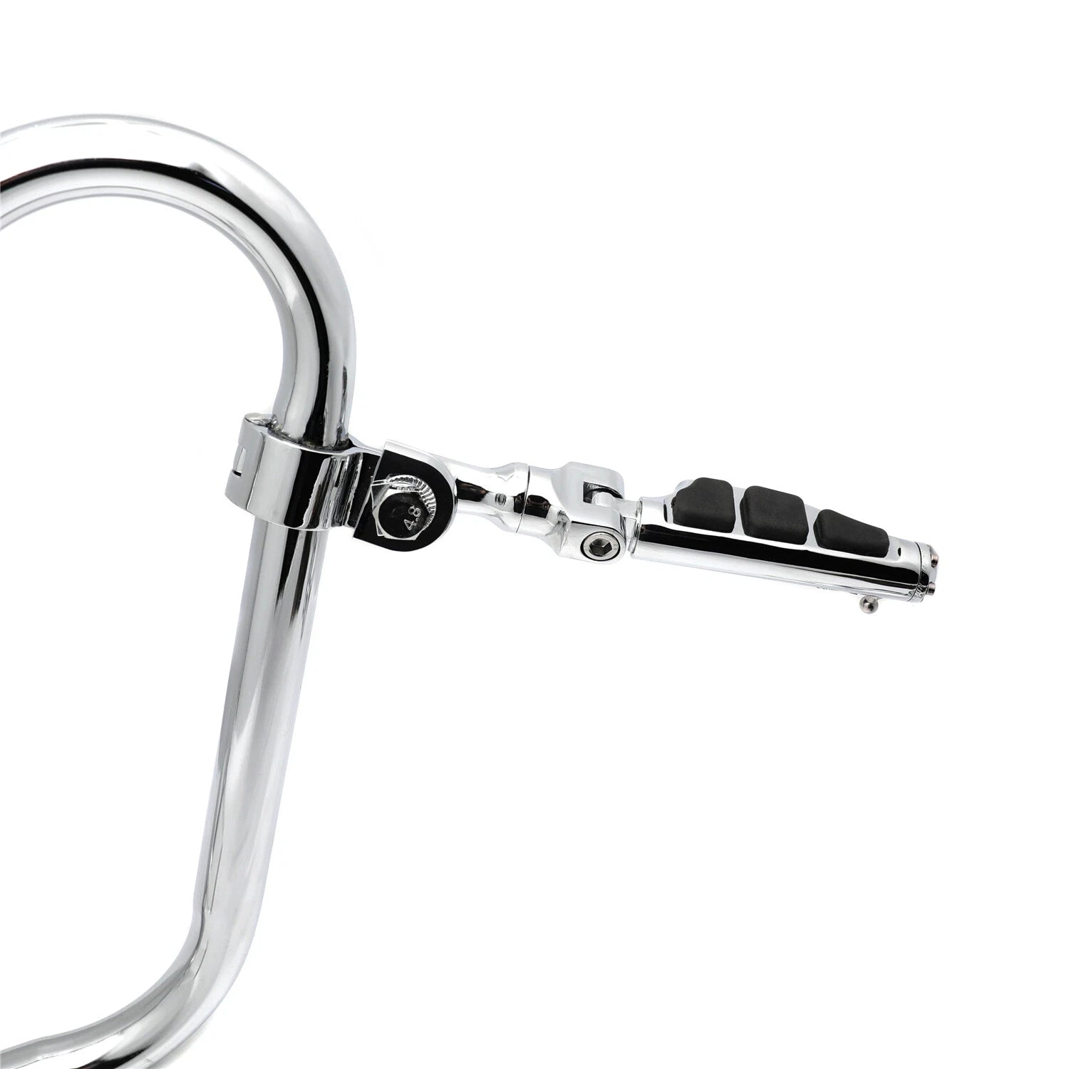 Chrome Highway Stiletto 3" FootPeg Clamp Kit 1.25" for Honda GoldWing GL1800 (2001–2023)