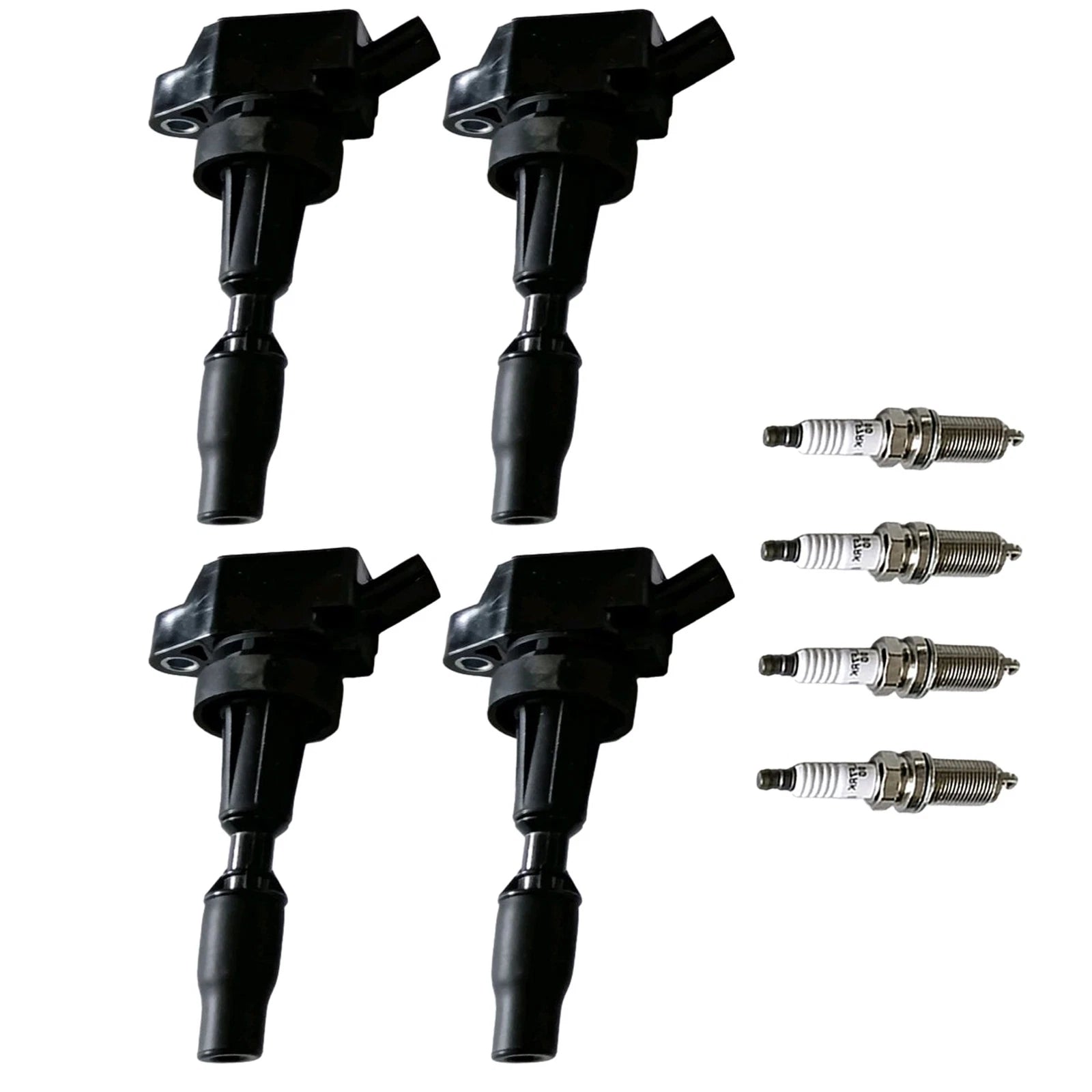 4X Ignition Coils & Spark Plugs for Hyundai Elantra Tucson Kia Soul (1.6L) UF817