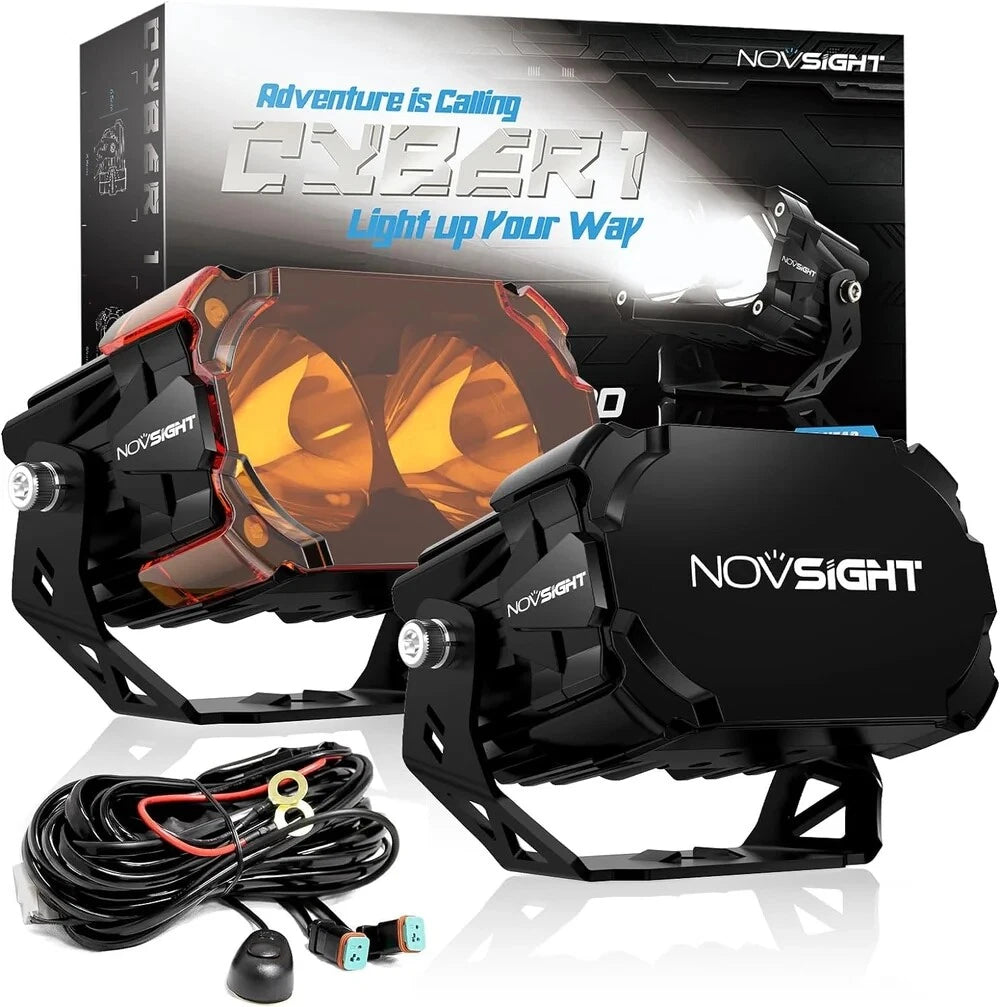 2X LED Work Lights for ATV UTV (4.5", Spot Beam)