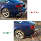 Carbon Look Side Corner Splitter for Audi A5 S-Line (2021–2024)