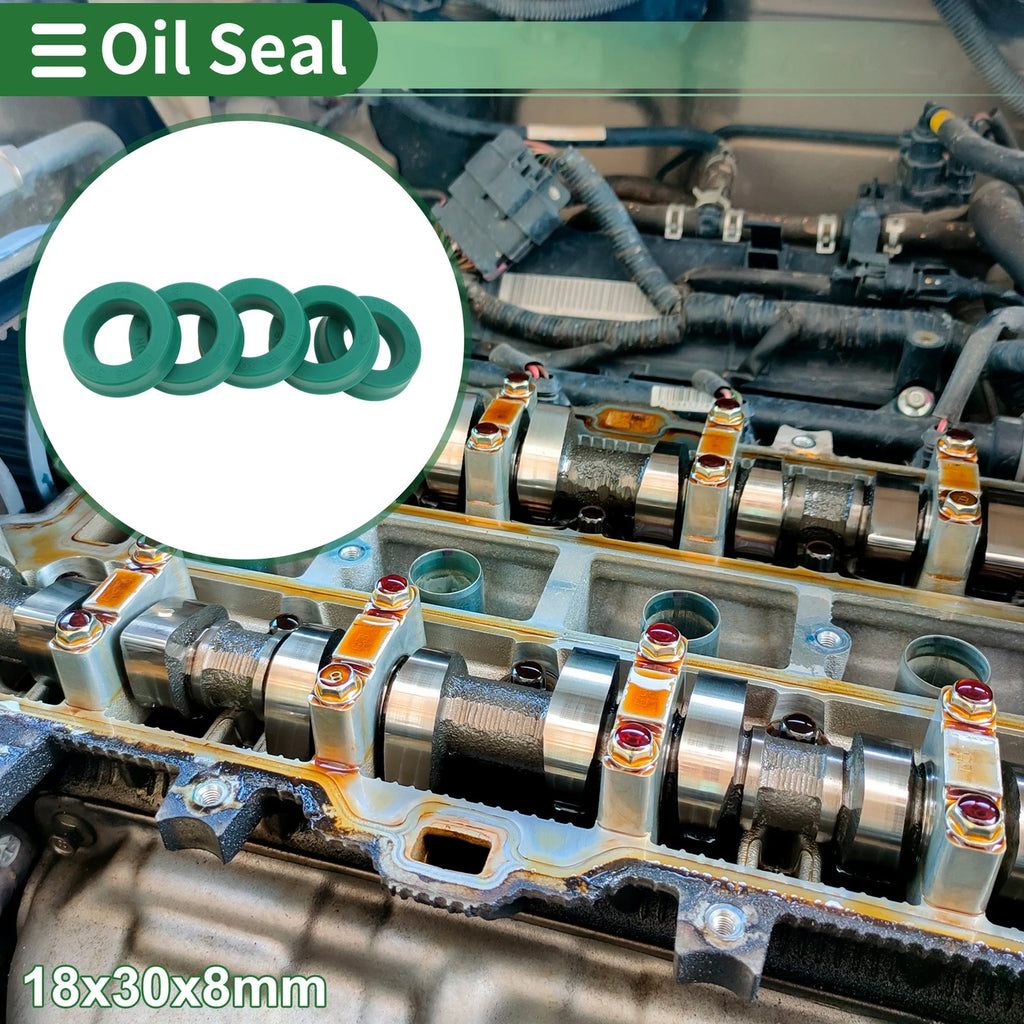 Set of 5 Oil Seal Ring 18x30x8mm for Rotary Shaft (High Pressure)