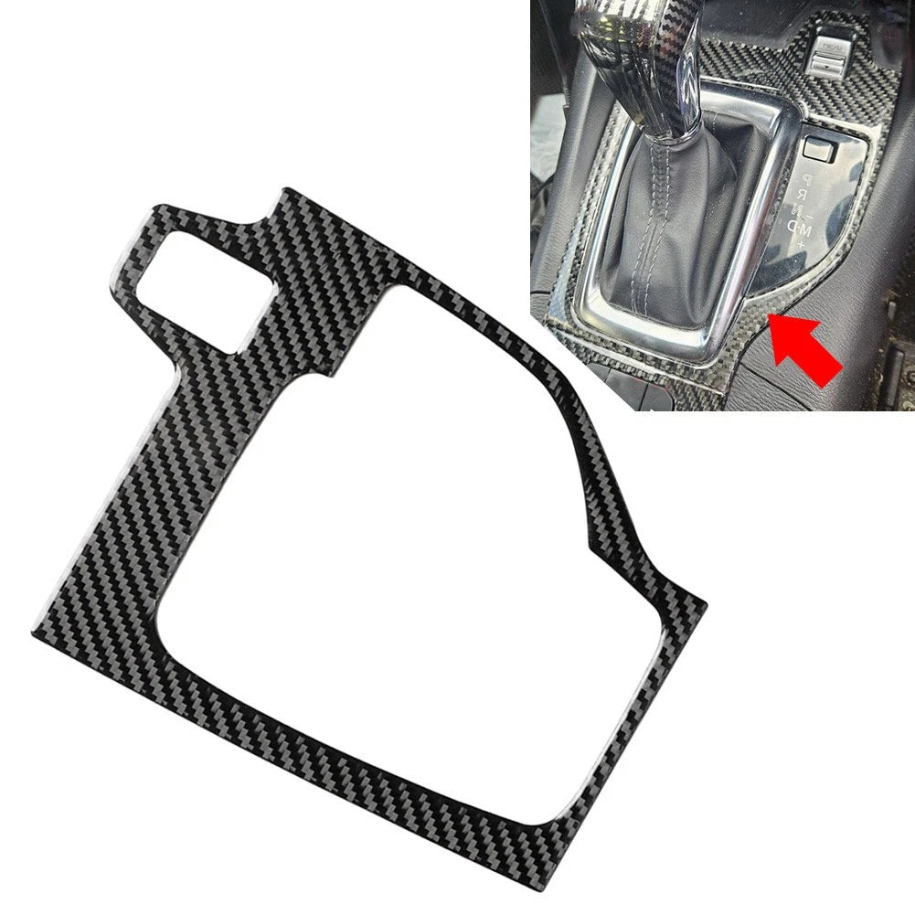 Carbon Fiber Gear Shift Panel Frame Cover Trim for Mazda 3 Axela (2017–2018) RHD