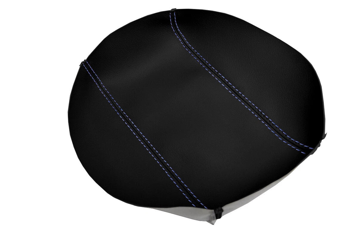 Leather Console Lid Armrest Cover for Subaru Crosstrek (2012–2017) Blue Stitch