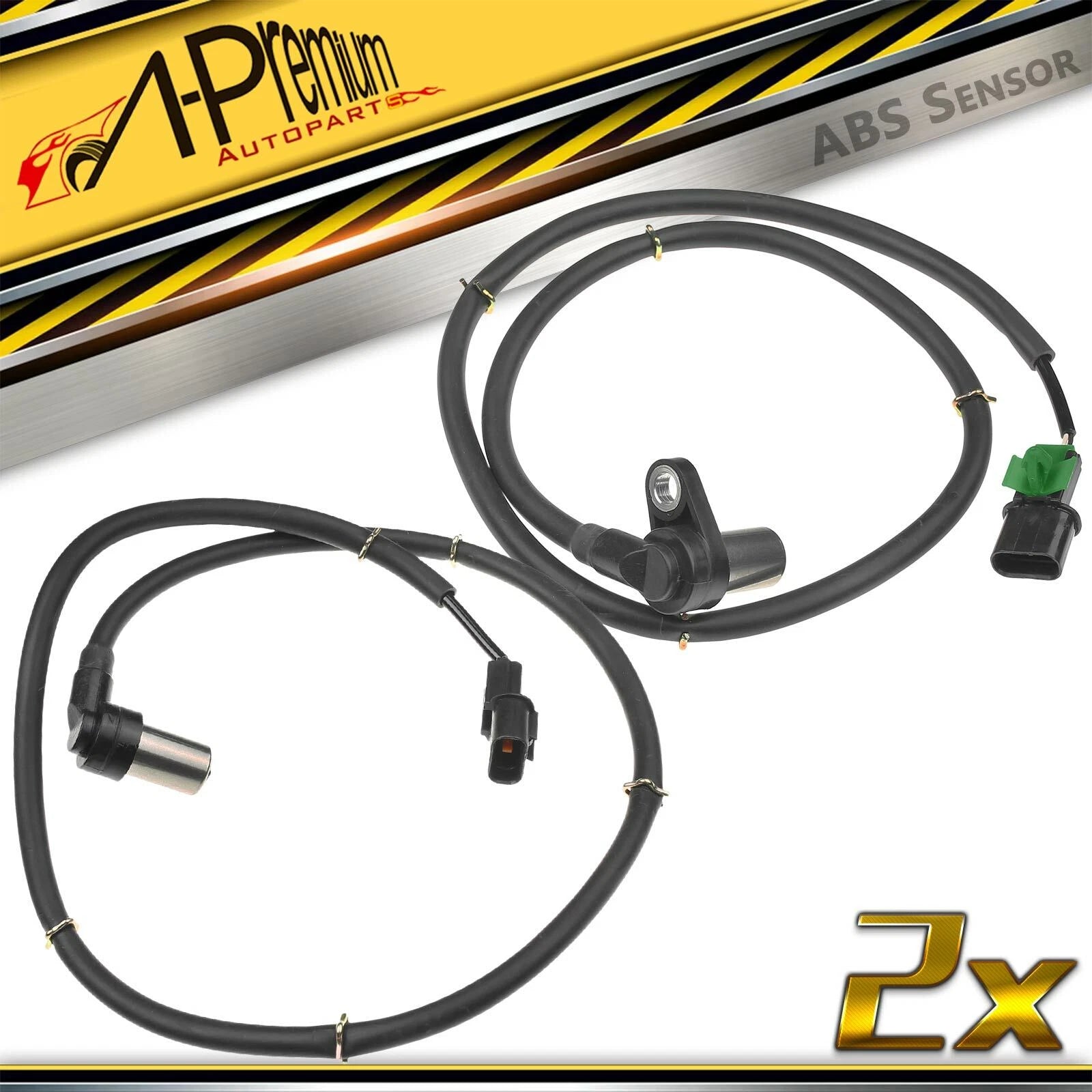 2X Front ABS Wheel Speed Sensors for Mitsubishi Montero (1998–2000)