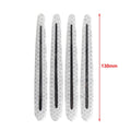 Set of 4 Carbon Fiber Style Door Handle Reflective Stickers for Universal Fit