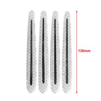 Set of 4 Carbon Fiber Style Door Handle Reflective Stickers for Universal Fit