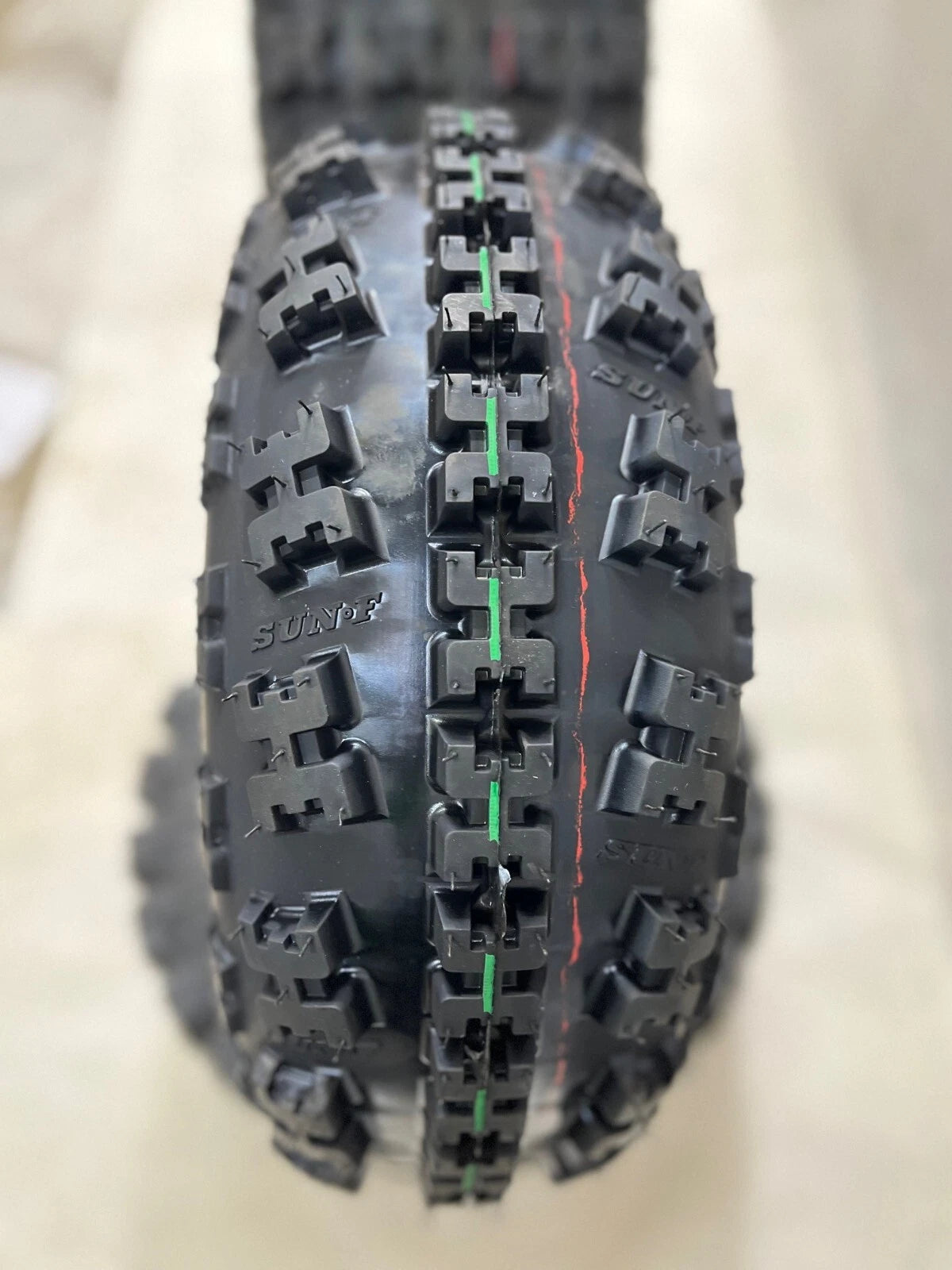 Set of 2 DWT Polished Rims with Sunf Tires for Honda TRX70 (A027)