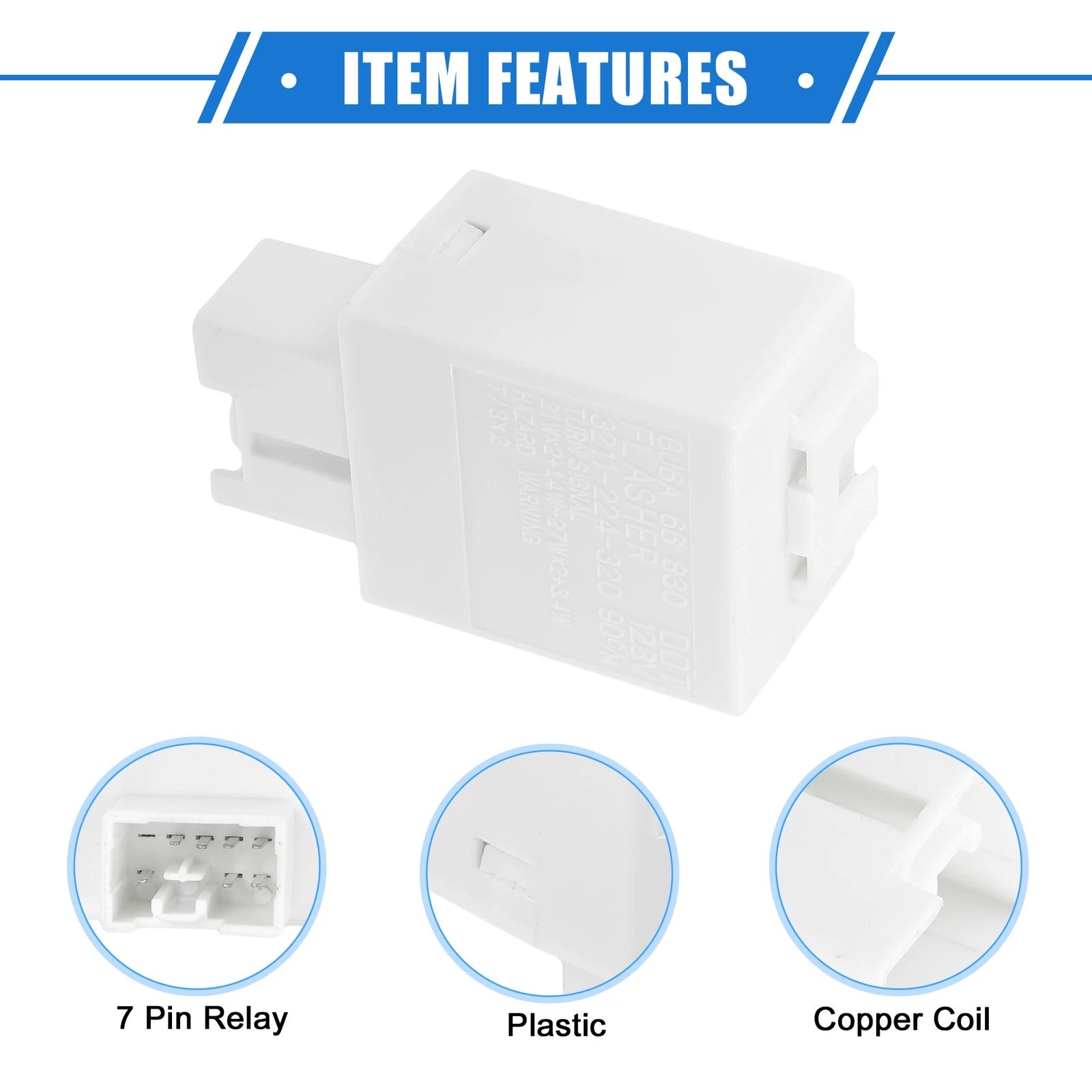 Relay for Chevrolet Cruze (2011–2019) No.GJ6A66830 12V 40A 7 Pin