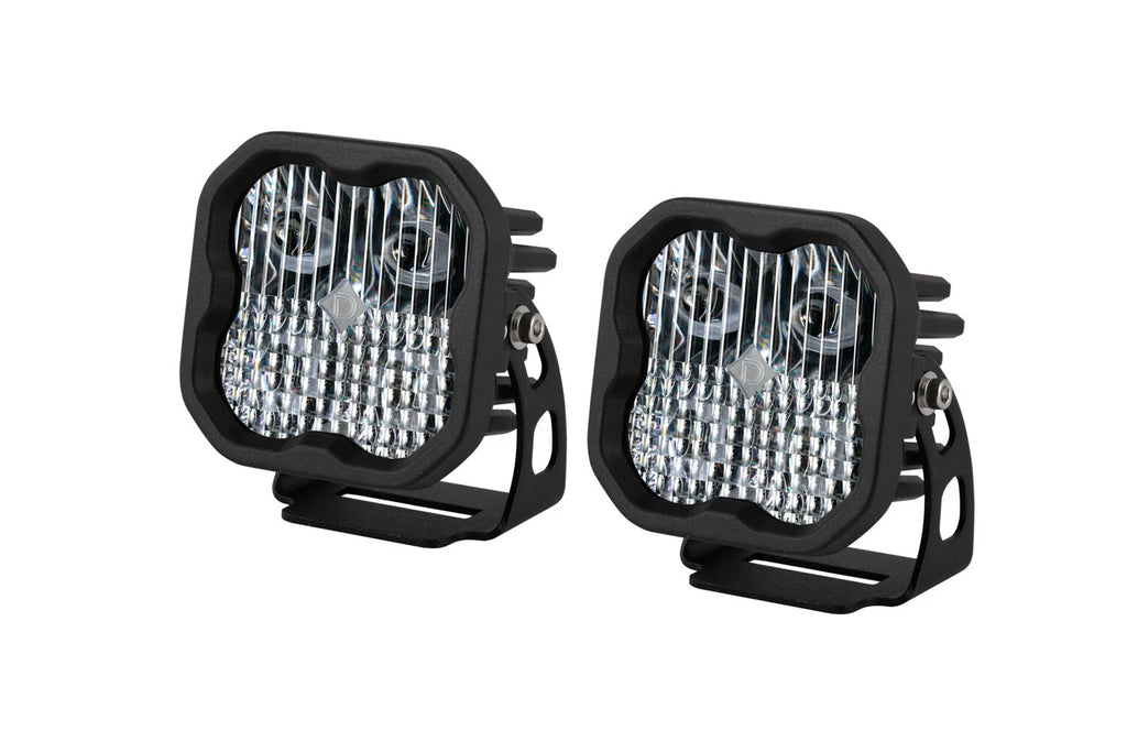 LED Pod Light Pair White Sport SAE DOT for Diode Dynamics SS3 (2018–2024)