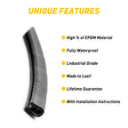Rubber Door Edge Trim Molding Seal for Cars (16ft)