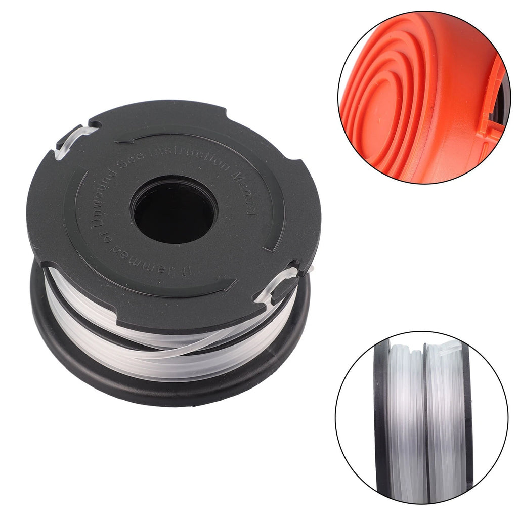Strimmer Spool Cover + 3 Spool & Line for Black Decker GL315 GL350 (2015–2023)