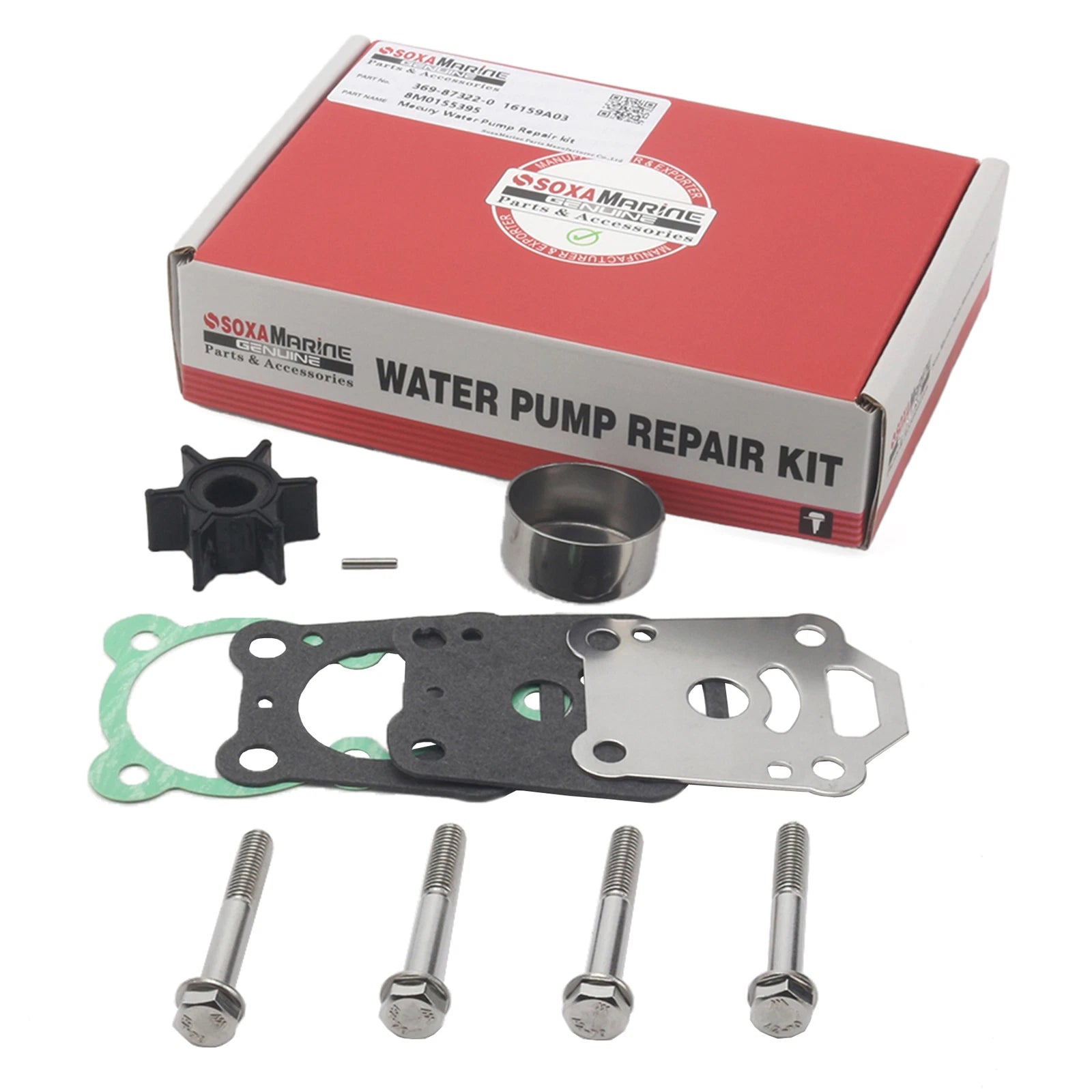 Water Pump Repair Service Kit for Mercury Mariner Outboard (8M0155395)