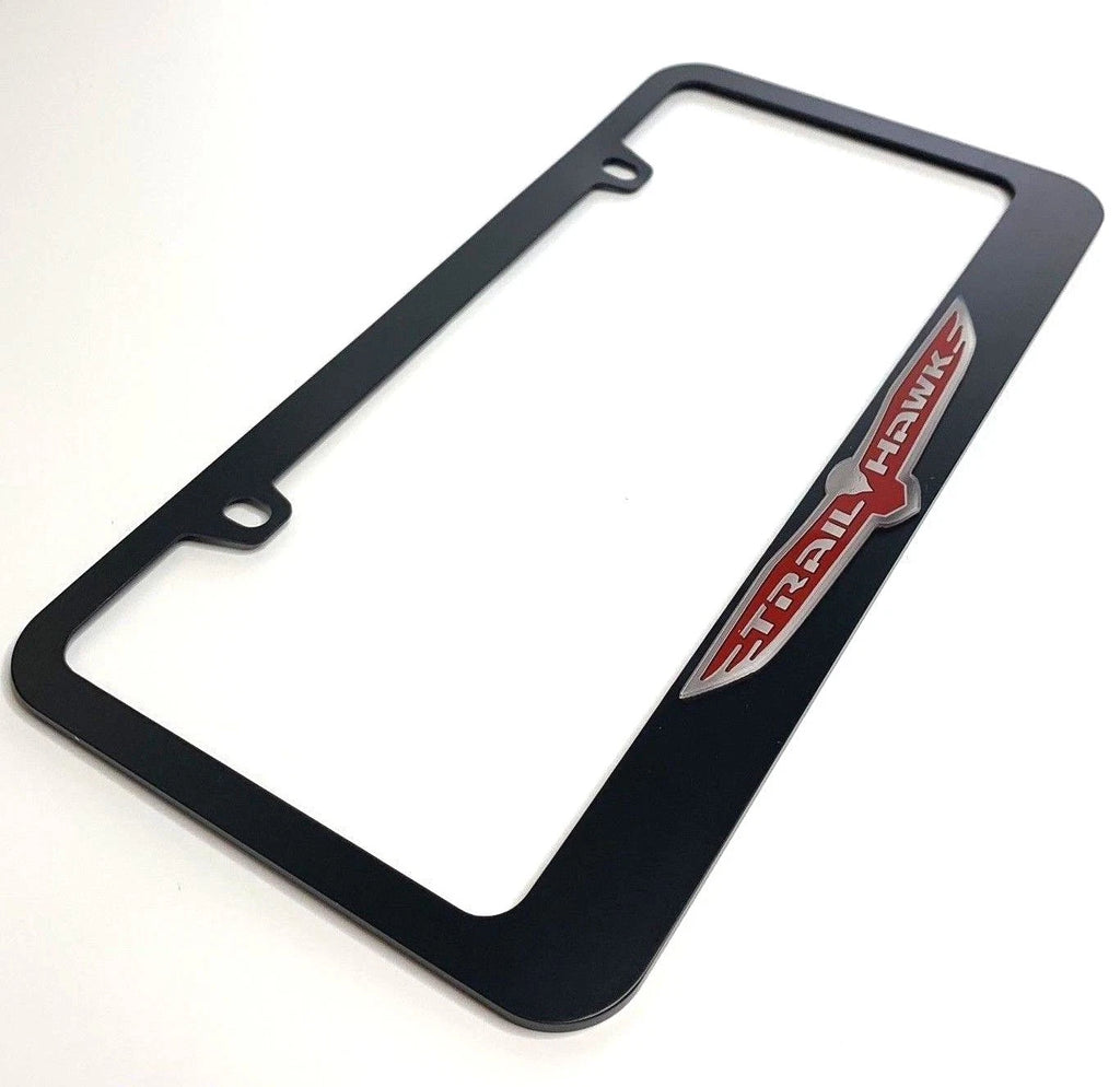 Matte Black Premium License Plate Frame for Jeep Grand Cherokee (2014–2023)