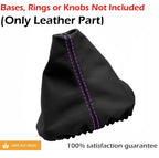 Leather Manual Shift Boot Cover for VW Jetta Vento MK3 (1991–1998) Purple Stitch