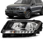 Left Driver Side Headlight Assembly for Volkswagen Tiguan (2018–2021) w/ LED DRL
