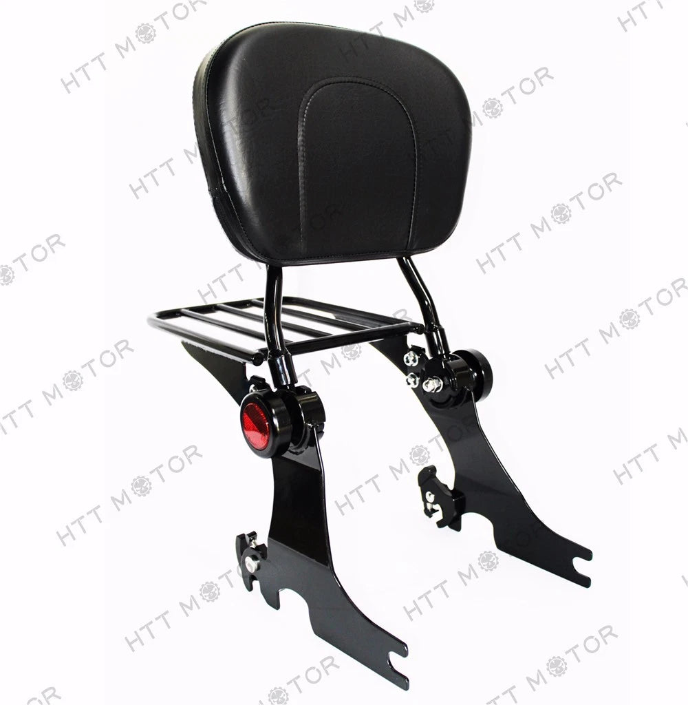 Adjustable Detachable Backrest Sissy Bar w/ Luggage Rack for HD Sportster (1994–2003)
