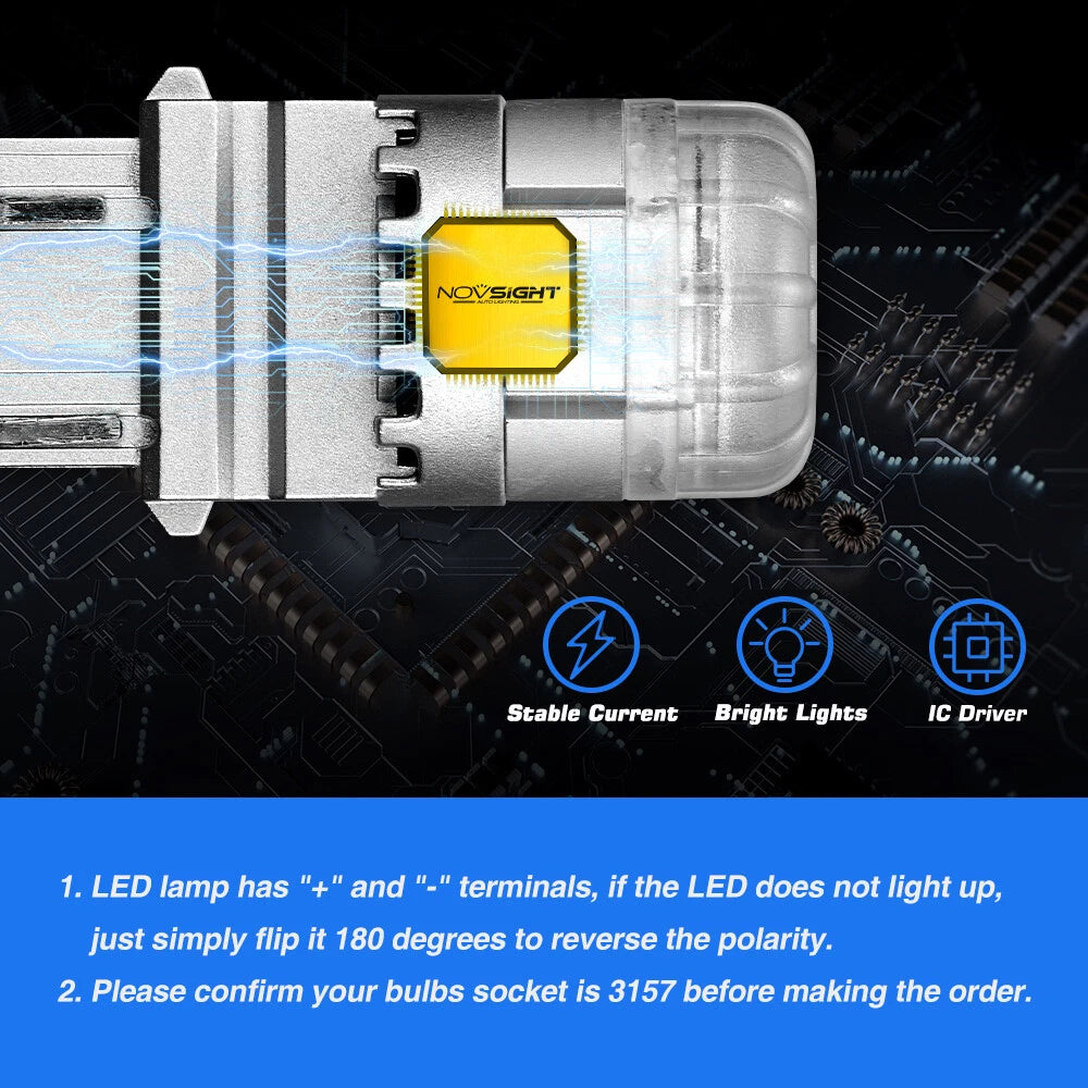 2X 3157 LED Daytime Running Light Bulbs DRL for Chevy Silverado 1500 (1999–2012)