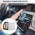 Engine Cabin Air Filter Combo No. 17220R1AA01 for Honda Civic 1.8L (2012–2015)
