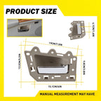 Set of 2 Inside Door Handles for Jeep Grand Cherokee (2005–2011) Beige Chrome