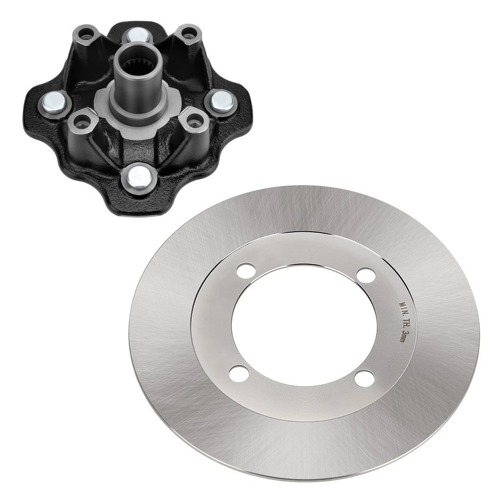 Front Wheel Hub & Brake Disc Rotor for Suzuki Vinson 500 4x4 (2002–2003)