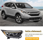 Passenger Side Halogen Headlight for Honda CR-V (2017–2022) w/LED DRL