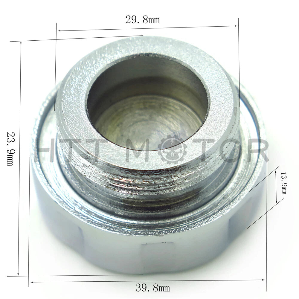 Chrome Fluid Reservoir Cap for Kawasaki Vulcan 1500 (1987–2008), Vulcan 800 (1995–2005)