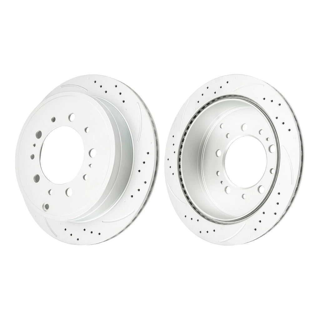 Rear Drilled Slotted Brake Kit for Toyota Sequoia (2013–2021)