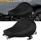 Black Solo Rider Driver Seat for Harley Sportster XL883 XL1200 (2004-2006)