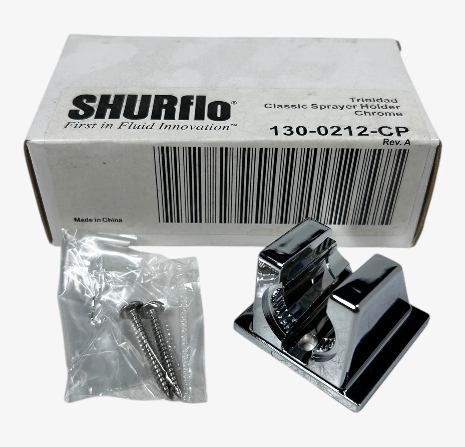 Set of 2 Chrome Classic Sprayer Holders for SHURflo 130-0212-CP