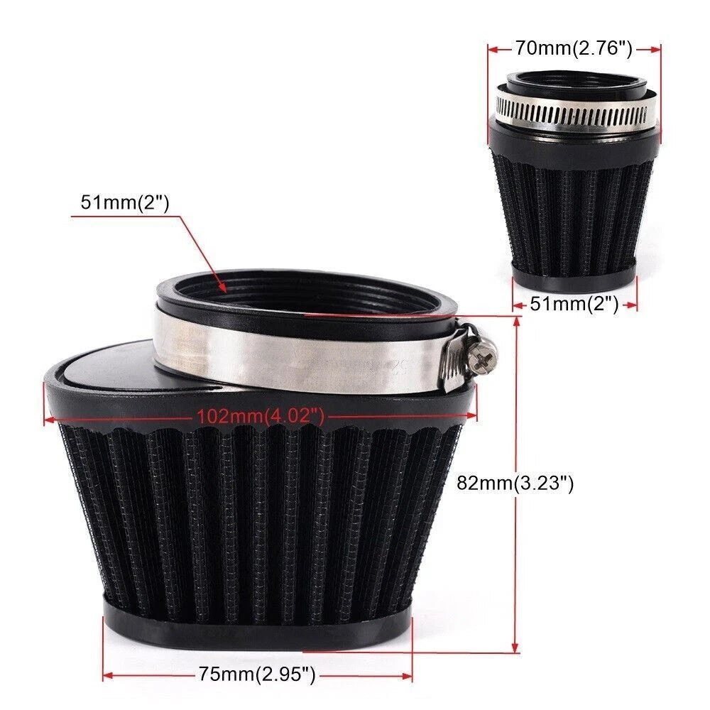 2" High Flow Air Filter for Motocross Scooter