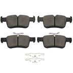 4X Rear Brake Ceramic Pads for Ford Fusion Police Responder Hybrid (2016–2020)
