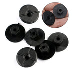 Pack of 10 Black Liner Plastic Nuts for Mercedes W201 (1982–1993)