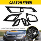 Carbon Fiber Dashboard Air Vent Outlet Cover for Honda Civic (2016–2020)