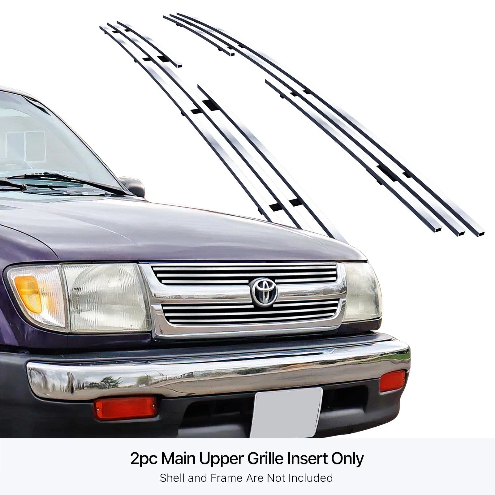 Chrome Billet Grille Insert for Toyota Tacoma (1998-2000)