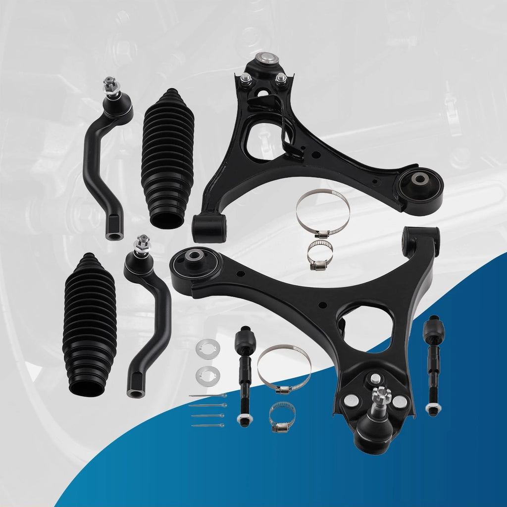 Front Lower Control Arms with Ball Joint Tie Rod End for Honda Civic 2006-2011 (1.8L)
