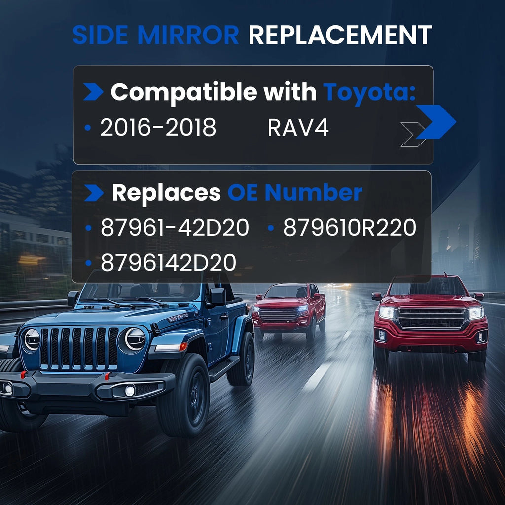 Heated Blind Spot Mirror Glass for Toyota RAV4 (2016-2018)