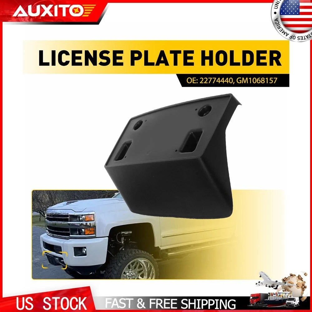 Front License Plate Bracket Holder for Chevy Silverado 2500 3500 HD (2015–2019)
