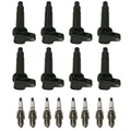 8X Ignition Coil & 8X Spark Plug for Toyota Tundra Sequoia (2000–2006)