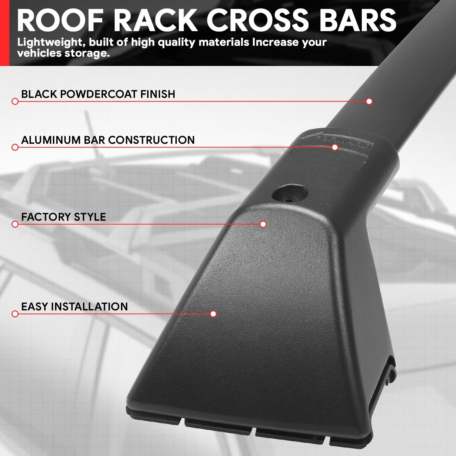 Roof Rack Cross Bars for Ford Bronco Sport (2021–2024)