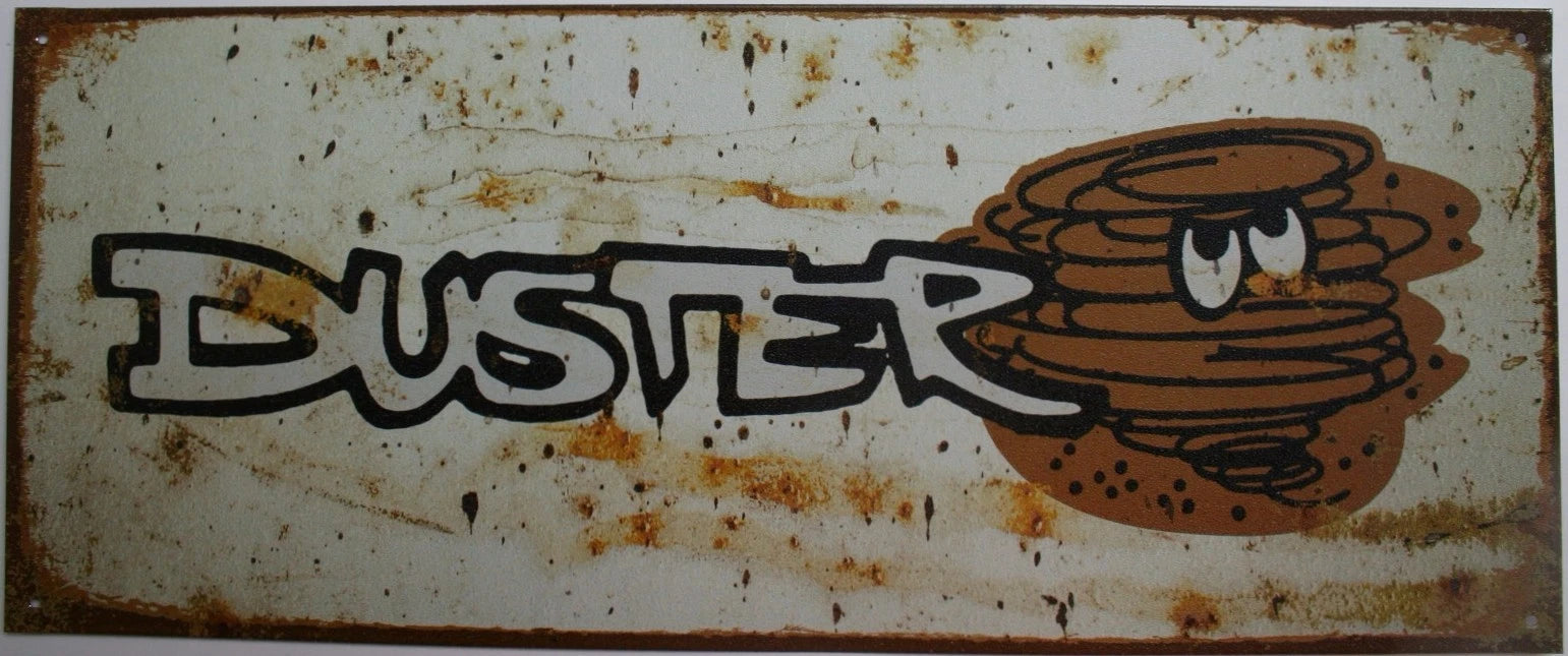 Vintage Replica Tin Metal Sign for Plymouth Duster (1967–1976)