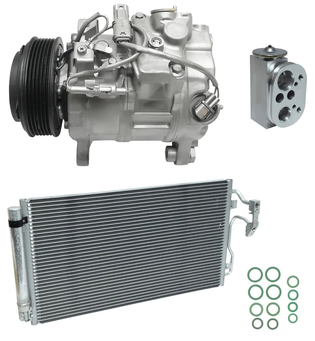 AC Compressor Kit With Condenser Replacement for BMW 328i 2012–2015