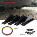 Rear Bumper Lower Diffuser Fin for - Black