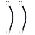 Set of 2 Rubber Tarp Straps for Flatbed Truck Trailer (9")