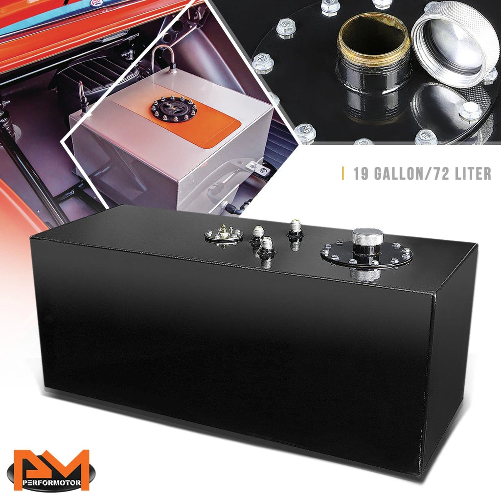 19 Gallon Aluminum Fuel Cell for Universal Applications (Gas Tank + Level Sender + Cap)