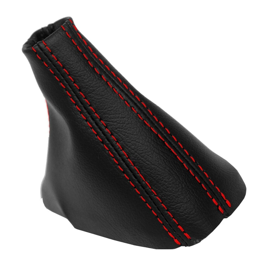 Automatic Shift Boot for Audi Q7 (2007–2015) Red Stitch Leather Synthetic