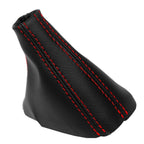 Automatic Shift Boot for Audi Q7 (2007–2015) Red Stitch Leather Synthetic