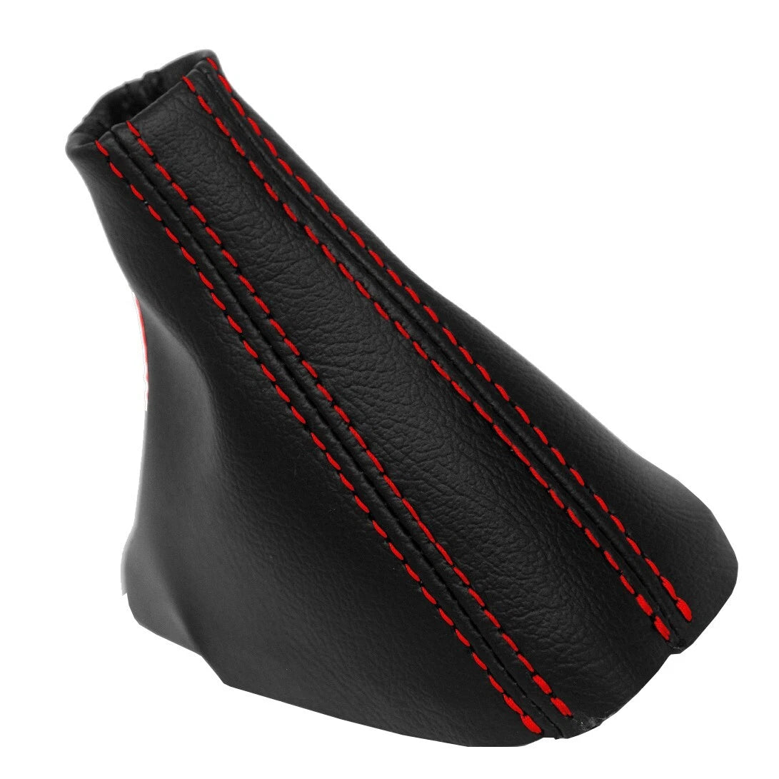 Automatic Shift Boot for Audi Q7 (2007–2015) Red Stitch Leather Synthetic
