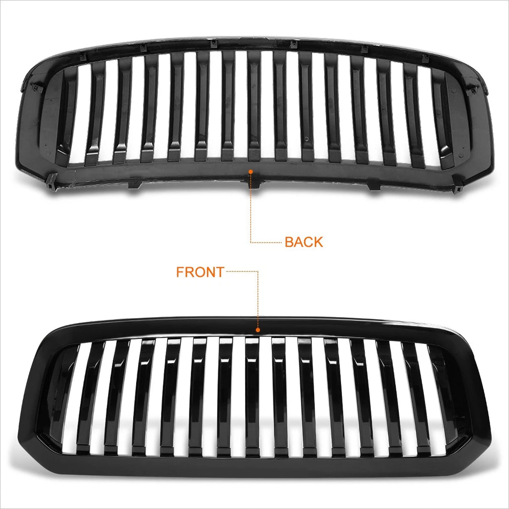 Vertical Fence Front Bumper Hood Grille Frame for Ram 1500 (2013–2019)