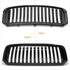 Vertical Fence Front Bumper Hood Grille Frame for Ram 1500 (2013–2019)