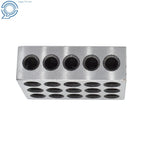 Set of 2 Ultra Precision 1-2-3 Blocks for Machinists (23 Holes)